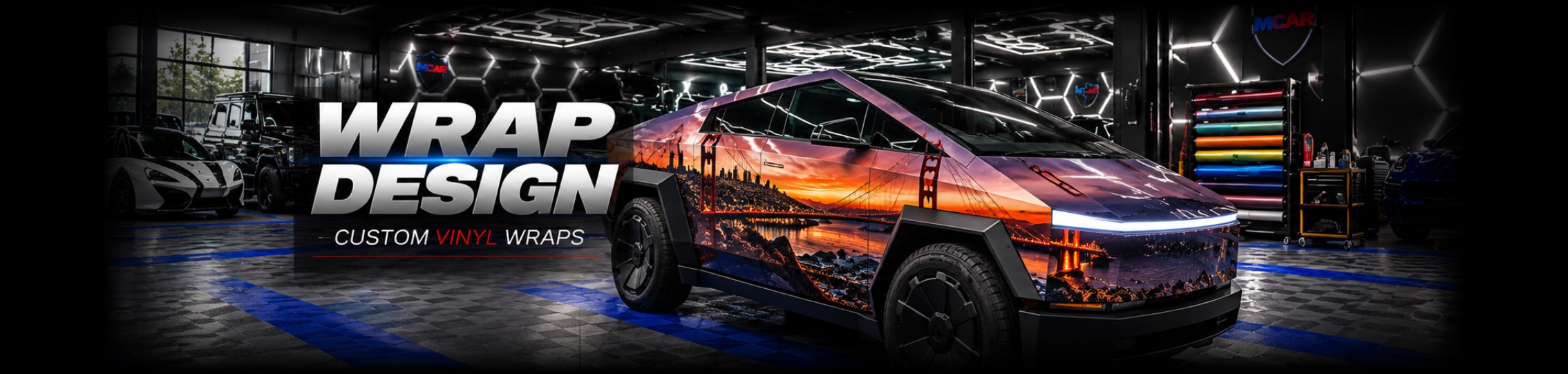 Wrap desing Cyber Truck mcar