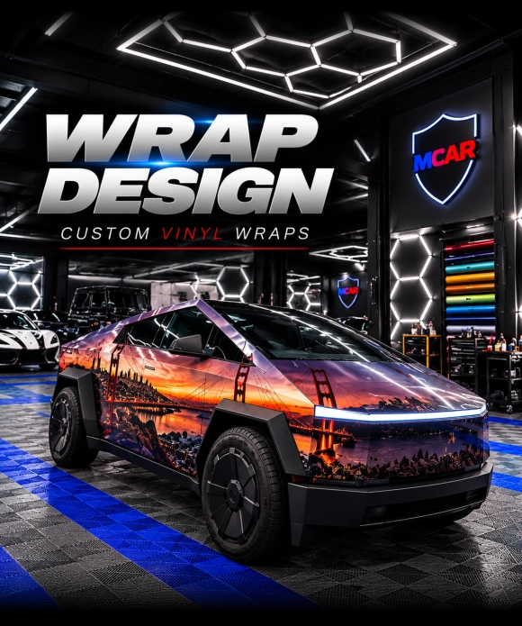 wrap design cyber truck